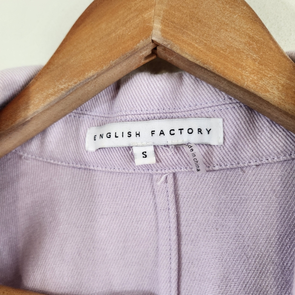 English Factory Pastel Colorblock Button-Up Jacket - Picture 7 of 7